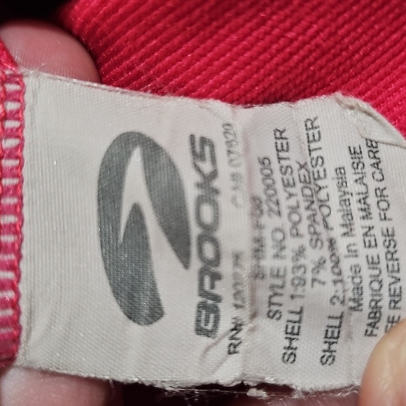 Brooks Pink Purple Equilibrium Technology Quarter Zip Running Jacket Size S - Picture 9 of 9